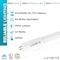 Luxrite T5 LED Tube Light Bulbs 24W (54W Equivalent) 3000LM 3500K Natural White Dimmable Base 4-Pack LR34157-4PK - alternate 7